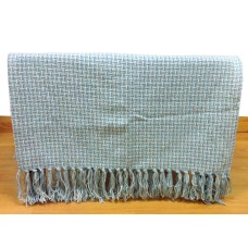 Basket Weave Blue Throw - 130cm x 180cm