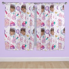 Doc McStuffins 'Hugs' Curtains - 66" x 54"