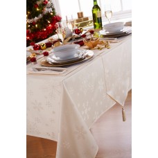 Blizzard Cream 52"x52" - Xmas Table Cloth Range