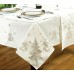 Festive White / Silver Table Runner - Xmas Table Cloth Range