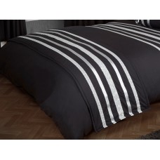 Glitz Black With Silver Trim - Bed Runner