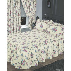 Elizabeth Blue Fitted Bedspread - DB