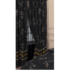 Celestial Black - 66x54" Curtains