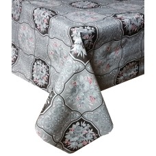 PVC Bouquet Grey - Vinyl Table Cloth Range