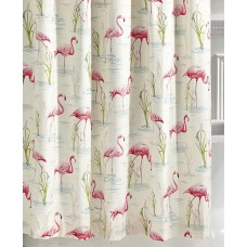 Shower Curtain Set - PEVA Flamingo